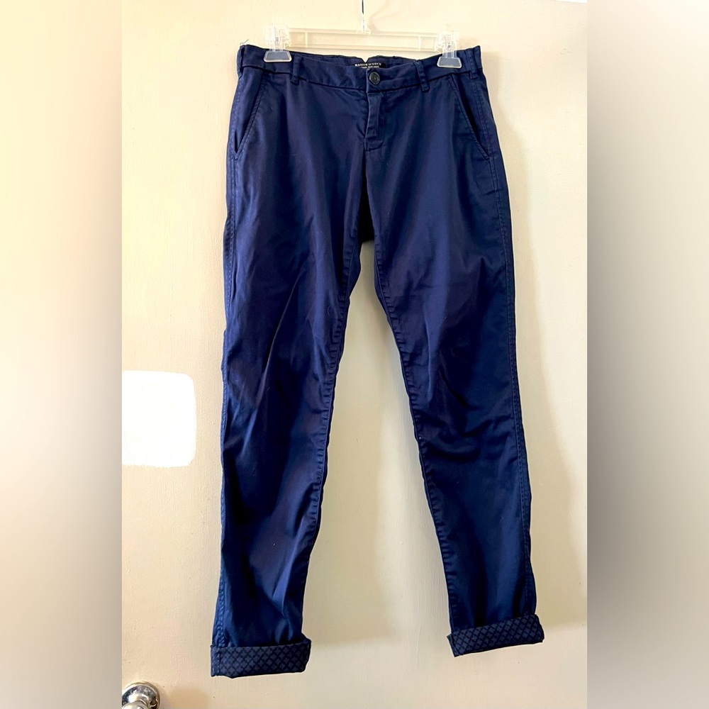 Scotch and soda lightweight blue chino pant